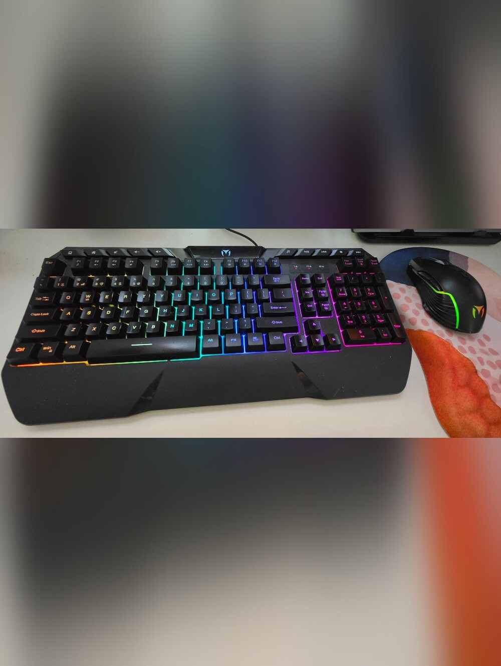 Wireless Gaming Keyboard and Mouse Combo Rechargeable (Black)